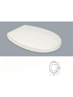 Stewe Home Καπάκι Λεκάνης Οβάλ Πλαστικό Soft Close Λευκό STE-015266-P15266