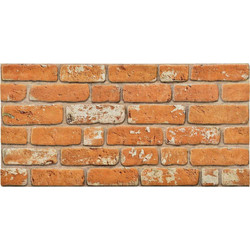 vidaXL Πάνελ τοίχου 10 τμχ. 100 x 50 cm Τούβλο Αφρός EPS