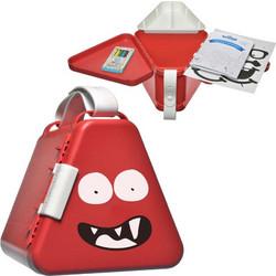 TRUNKI - Teebee κουτί παιχνιδιών με δίσκο - Κόκκινο
