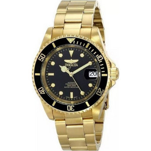 Invicta Pro Diver Ανδρικό Ρολόι Αυτόματο με Χρυσό Μεταλλικό Μπρασελέ 8929OB