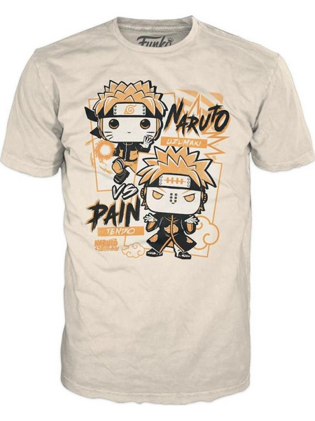 T-Shirt Funko: Naruto Shippuden - Naruto vs Pain