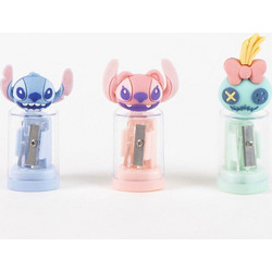 Disney Stitch assorted pencil sharpener with container 24 Τεμ