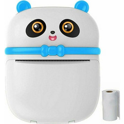 Mini printer Εκτυπωτής Θερμικός για Φωτογραφίες με Bluetooth Λευκό / Μπλε