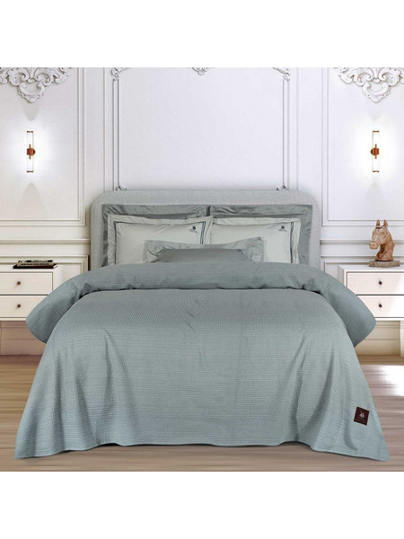 ΚΟΥΒΕΡΤΑ ΠΙΚΕ GREENWICH POLO CLUB ESSENTIAL 4457 ΓΚΡΙ (220X240CM)