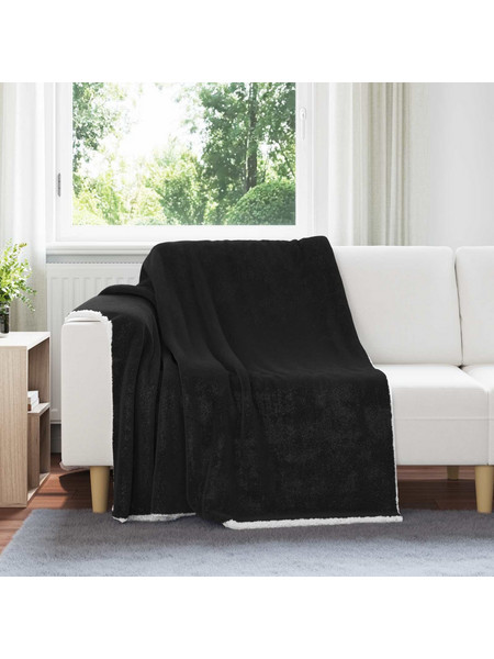 Ριχτάρι Μαύρο 200 x 150 cm 1,64 kg Μαλλί
