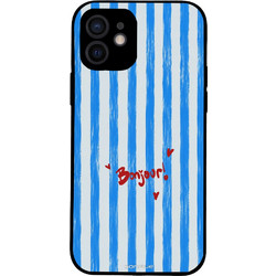Sonique Stripe Stories Series Θήκη με Σχέδιο «Bonjour Blue» (iPhone 12)