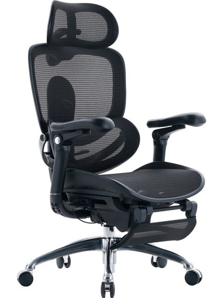 Sihoo Doro C300 Pro V2 Καρέκλα Γραφείου με Προσκέφαλο Ανάκλιση Υποπόδιο και Ρυθμιζόμενα Μπράτσα Μαύρη
