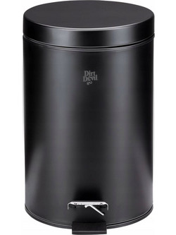 Καλαθάκι Μπάνιου Dirt Devil Ανοξείδωτο 12lt Black 871125249493