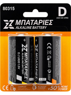 Αλκαλικές Μπαταρίες D / LR20 1.5V 2 Τεμάχια OEM