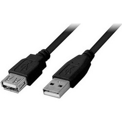 MediaRange Καλώδιο Προέκτασης USB 2.0 (M/F) 3m Black