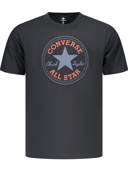 Converse Men's Short-Sleeved T-Shirt, Black Μαύρο