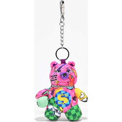SPRAYGROUND WILD WTF BEAR KEYCHAIN K9592 7.5 cm x 9 cm x 3.8 cm