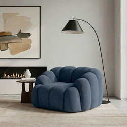 Papatya Πολυθρόνα Navy Blue Octavio 135x80x70cm 752EST2705