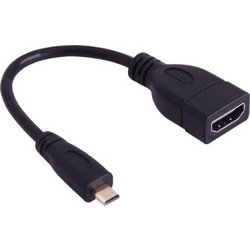 Micro HDMI Cable Male to Female HDMI 17cm OEM