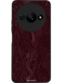 Sonique DIVA Series Θήκη Βουργουνδί Δαντέλα (Xiaomi Redmi A3 / Redmi A3x)