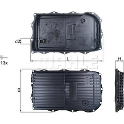 MAHLE HX 184KIT - MAHLE ΦΙΛΤΡΑ ΑΥΤ.ΚΙΒ.ΤΑΧΥΤΗΤΩΝ