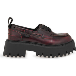 Γυναικείο Loafer Σε Χρώμα Μπορντώ Μαύρο BUFFALO BUF. 0001643 ASPEN BOAT BLACK/RED