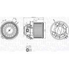 Magneti Marelli 069412258010 - ΒΕΝΤΙΛΑΤΕΡ ΕΣΩΤ.ΧΩΡΟΥ PEUGEOT 207 WA. WC 2007 -2013