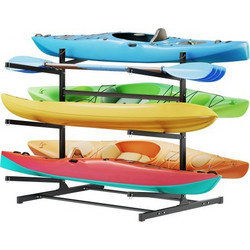 Βάση αποθήκευσης VEVOR Kayak για 6 καγιάκ, χωράει 180 κιλά, ανεξάρτητη βάση βαρέως τύπου για εσωτερική αποβάθρα γκαράζ, βάση βάσης αποθήκευσης για κανό, μικρό σκάφος, SUP, σανίδα του σερφ και σανίδα κ
