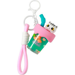 Μπρελόκ Bubble Tea White Cat
