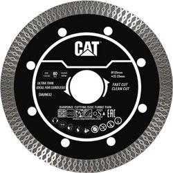 CAT Δίσκος κοπής διαμαντέ Turbo Super Thin (Gres) με δαχτυλίδι 125x22.23x1.4mm DA09032-1