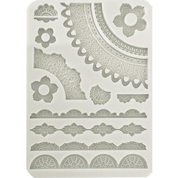 Stamperia Εύκαμπτα Καλούπια Σιλικόνης A5 Lace Borders