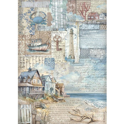 Stamperia Ριζόχαρτο Decoupage A4 (21x29,7cm) Silent Sea landscape