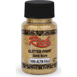 Rich 50ml Χρώμα Glitter Διαφανές 1910 Gold