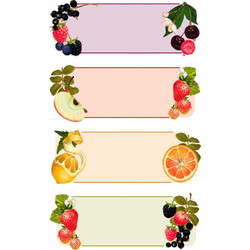 ΕΤΙΚΕΤΕΣ KITCHEN BSB FRUITS (3 φύλλα)