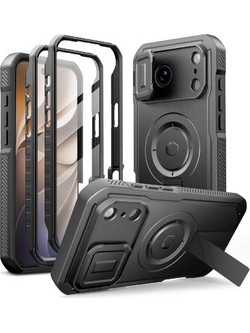 Tech-Protect Kevlar MagSafe 2-Set Back Cover Black (iPhone 18 Pro / 17 Pro)