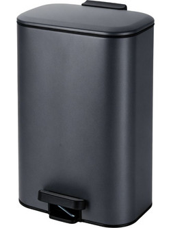 Κάδος Soft Close Μεταλλικός 30L Μαύρος Ματ 36,5x25x54εκ. MRShome DS-8847000 - MRS HOME - sl-DS-8847000