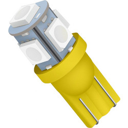 VenCore 3216-10027 - T10 W5W - Λάμπα LED για Βάση T10 W5W 5 SMD 5050 1.50W 80 Lumen 12 Volt Πορτοκαλί