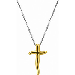 Ghetto 40cm Cross Chain Necklace - Gold/Silver