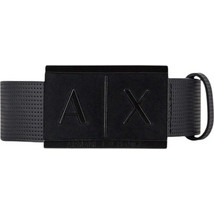 Armani Exchange Plate Belt Ανδρική Ζώνη Μαύρη 951019CC
