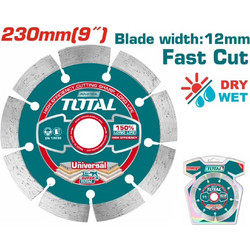 Total TAC21123012 Διαμαντόδισκος UNIVERSAL 230 Χ 22.2mm