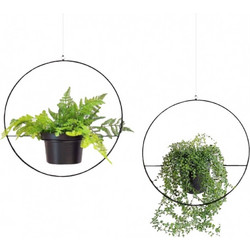 Jardiniere SEH - 4560 Black Metal 25x25x25 cm