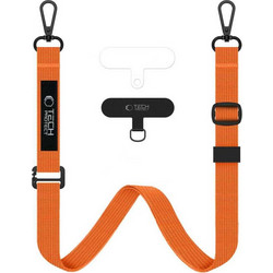 Tech-Protect Λουράκι Λαιμού για Κινητά Rope Crossbody - Cosmic Orange (C6S)