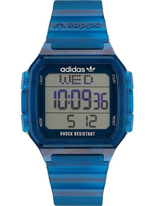 Adidas Ψηφιακό Ανδρικό Ρολόι με Μπλε Λουράκι AOST22552