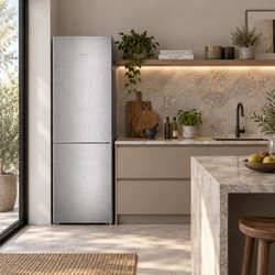 Liebherr Pure NoFrost CNsfd 5203 Ψυγειοκαταψύκτης 330lt No Frost Υ185xΠ60xΒ60cm Inox