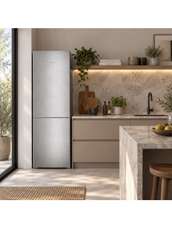 Liebherr Pure NoFrost CNsfd 5203 Ψυγειοκαταψύκτης 330lt No Frost Υ185xΠ60xΒ60cm Inox