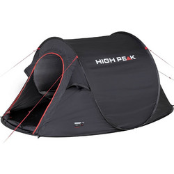 High Peak Vision Σκηνή Camping Τούνελ 3 Ατόμων 3 Εποχών Pop Up 180x235x100cm