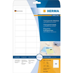 Αυτοκόλλητες Ετικέτες Herma transp. matt A4 48,3x25,4 mm Folie 1100 St