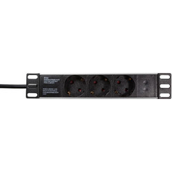 Πολύπριζο LogiLink Steckdosenleiste 10" triple without on/off switch