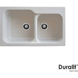 Duralit KZ200 Ένθετος Νεροχύτης Γρανίτη Ματ Avena Beige 83x50cm