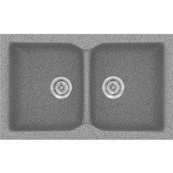 Sanitec Classic 336 Επικαθήμενος Νεροχύτης Γρανίτη Ματ Granite Grey 86x50cm