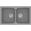 Sanitec Classic 336 Επικαθήμενος Νεροχύτης Γρανίτη Ματ Granite Grey 86x50cm