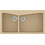Sanitec Classic 326 Επικαθήμενος Νεροχύτης Γρανίτη Ματ Granite Cappuccino 93x51cm