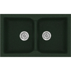 Sanitec Classic 322 Επικαθήμενος Νεροχύτης Γρανίτη Ματ Granite Green 81x50cm