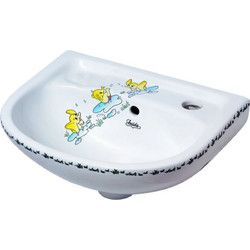 Gloria Bebe Κρεμαστός Νιπτήρας Μπάνιου Πορσελάνης 37.5x30.5cm Λευκός 27-0304