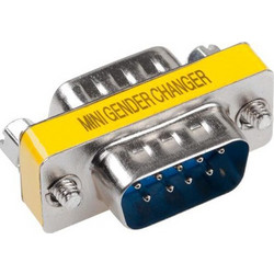 Mini Gender Changer DB9 M/M